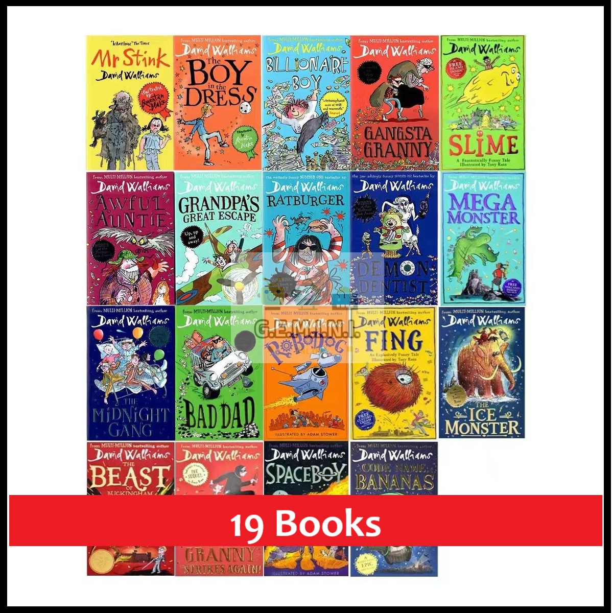 19 Books - The World of David Walliams - David Williams | Lazada
