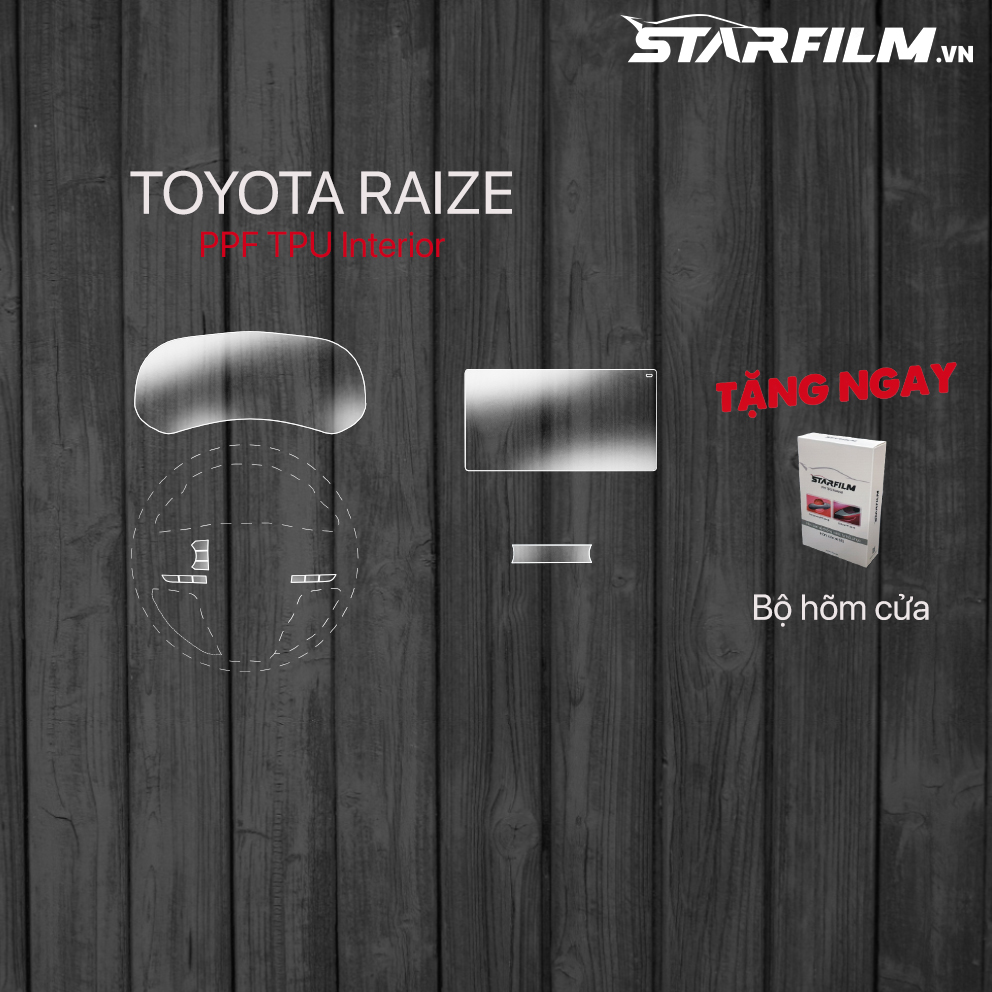Toyota Raize 2022 PPF TPU nội thất chống xước tự hồi phục STARFILM thumbnail