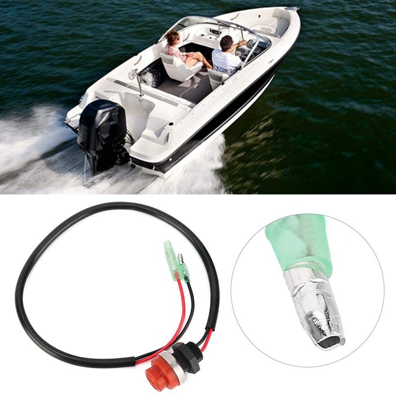 Universal Boat Outboard Engine Motor Start Kill Switch Keyless Push Button , Applicable to All for Ships