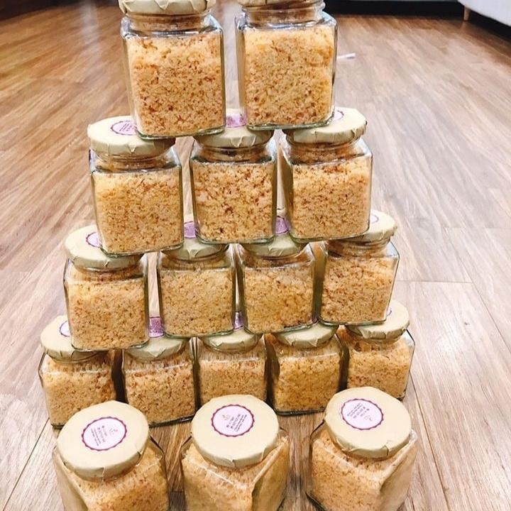 10 Hũ thuỷ tinh vuông nắp thiếc (vàng/đen) 280ml