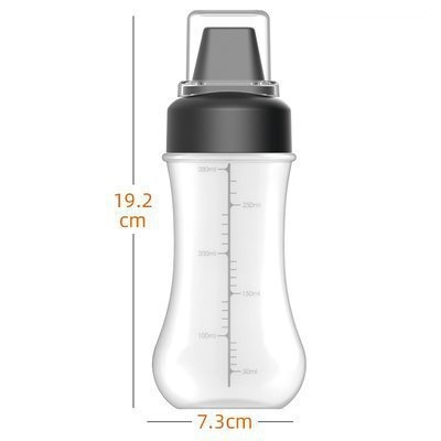 POCKETOP Chai nước sốt cà chua năm lỗ bằng nhựa gia dụng chai gia vị nước sốt chai nước sốt bóp