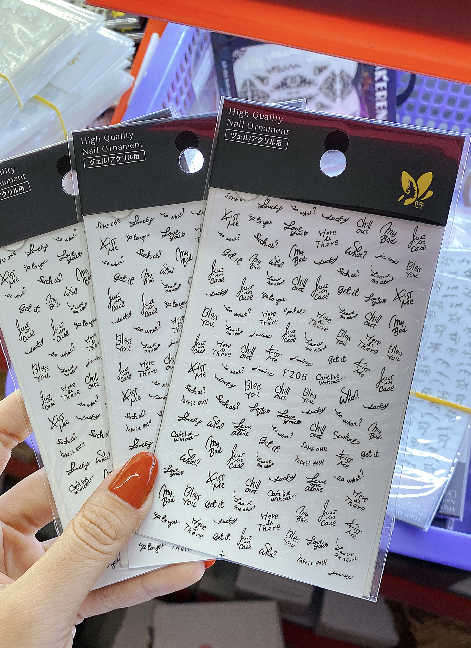 Hình dán Sticker trang trí móng tay - Mini Nails