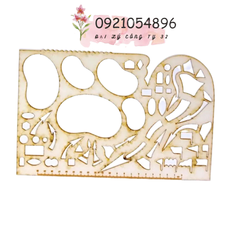 Thước chỉ huy tham mưu mẫu mới (27x18cm)