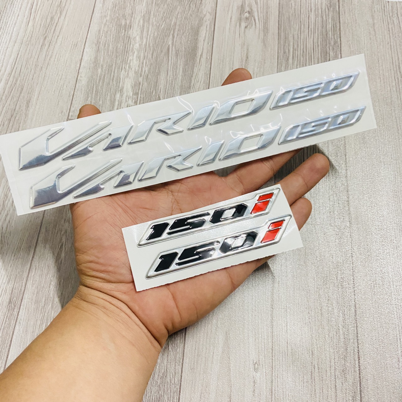 [SONG SÁT] TEM DÁN CHỮ XE VARIO NỔI KẾT HỢP TEM CHỮ SỐ 150i TRANG TRÍ XE CAO CẤP TRỌN BỘ