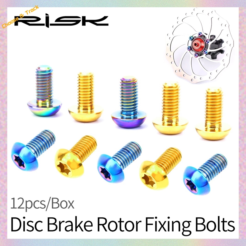 【support】 Mountain Road Bike TC4 Titanium Disc Brake Rotor Fixing Bolts Screws.