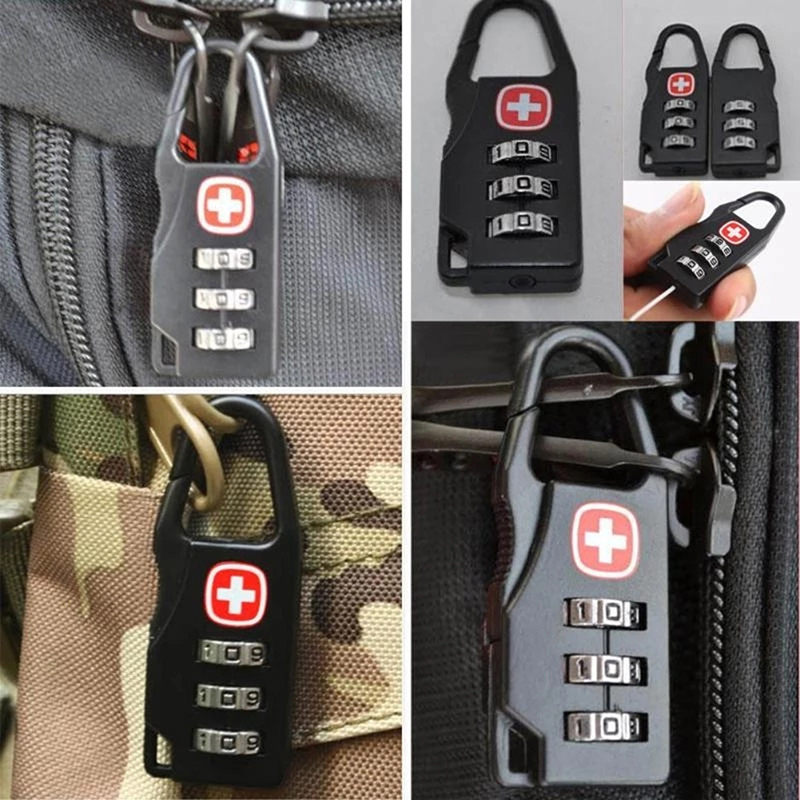 NEW ARRIVAL Portable Alloy Mini Lock Padlock Outdoor Combination Code Number Lock