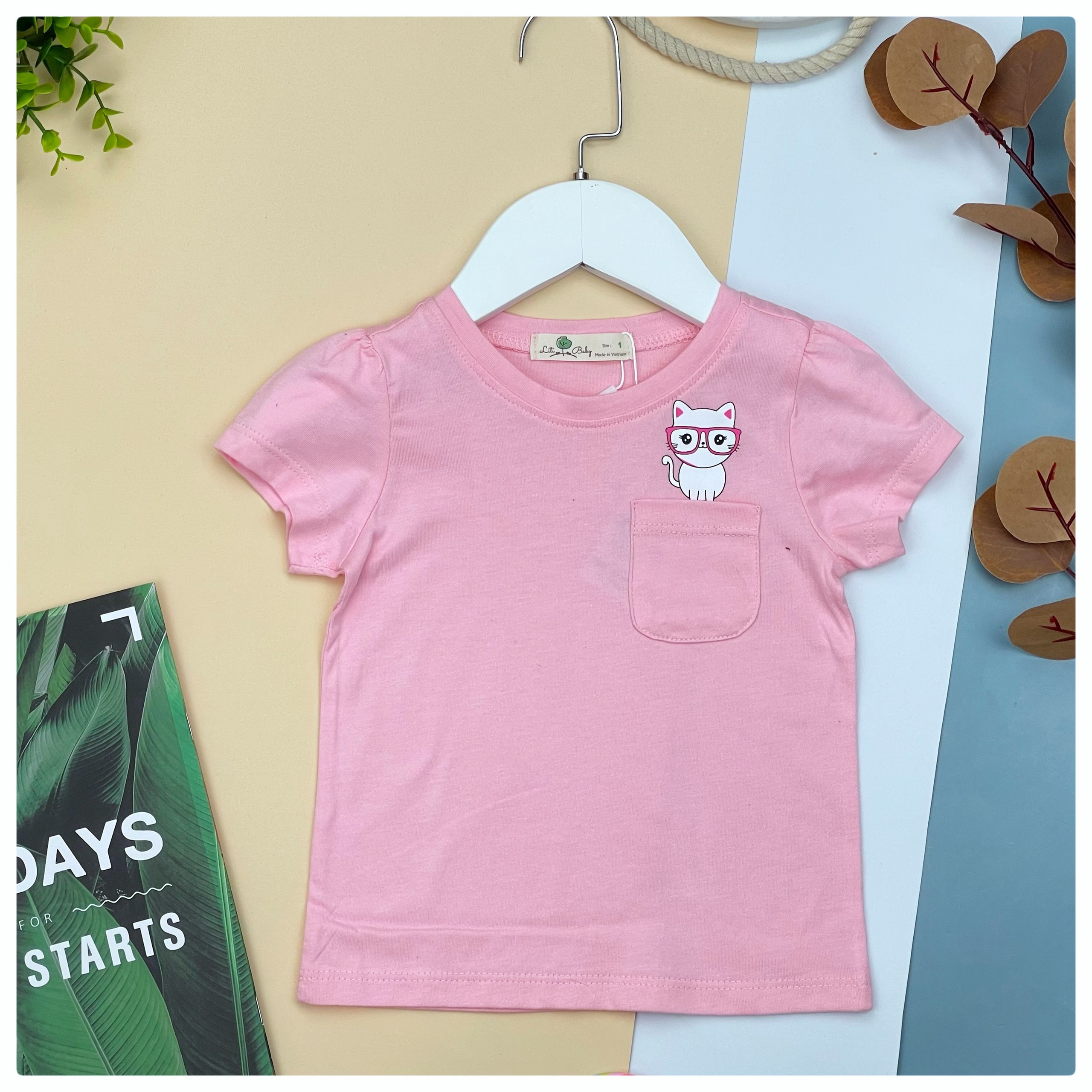 Áo thun cotton Litibaby cho bé 10-30kg