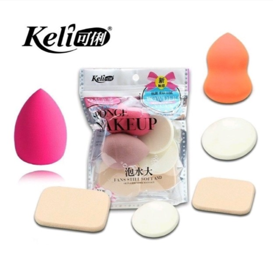 Keli Makeup Sponges Pack of 6 Pieces