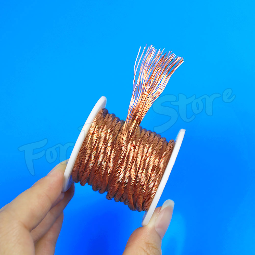For Fun 0.2MM 30/35/40/50/60/70/80/100/200 Strands 1M Litz Wire Optical ...