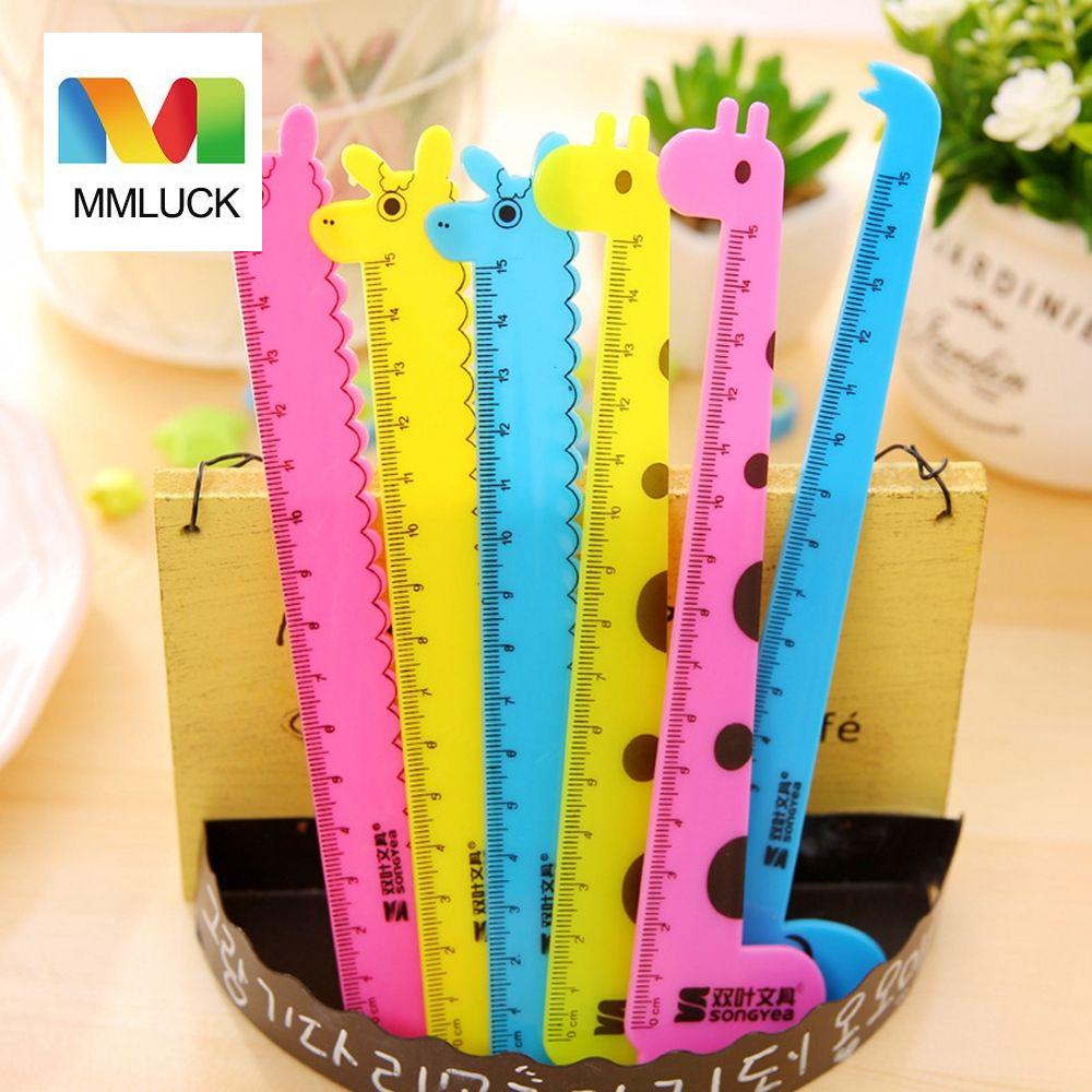 MMLUCK Double Sided Standard Stationery Architect Supplies Engineers Accessory Gauging Tools Ruler Giraffe Ruler Drafting Supplies Straight Ruler