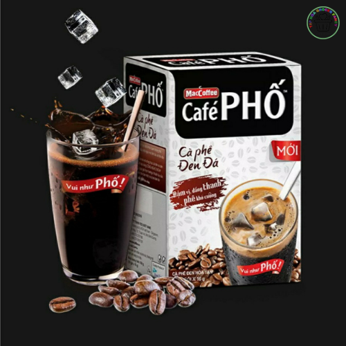 [DATE 2024] Café Phố hòa tan đen đá – combo 5 gói 16g