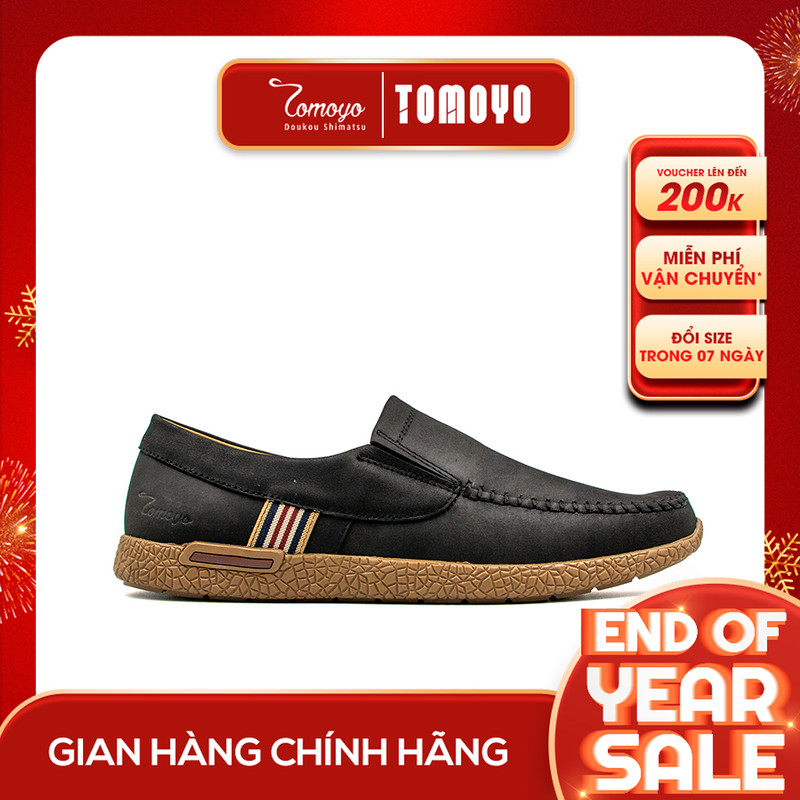 SIÊU SALE 6.6 | Giảm 30% đơn 199k - Giày Lười Nam Da Nubuck Tomoyo TMN08101