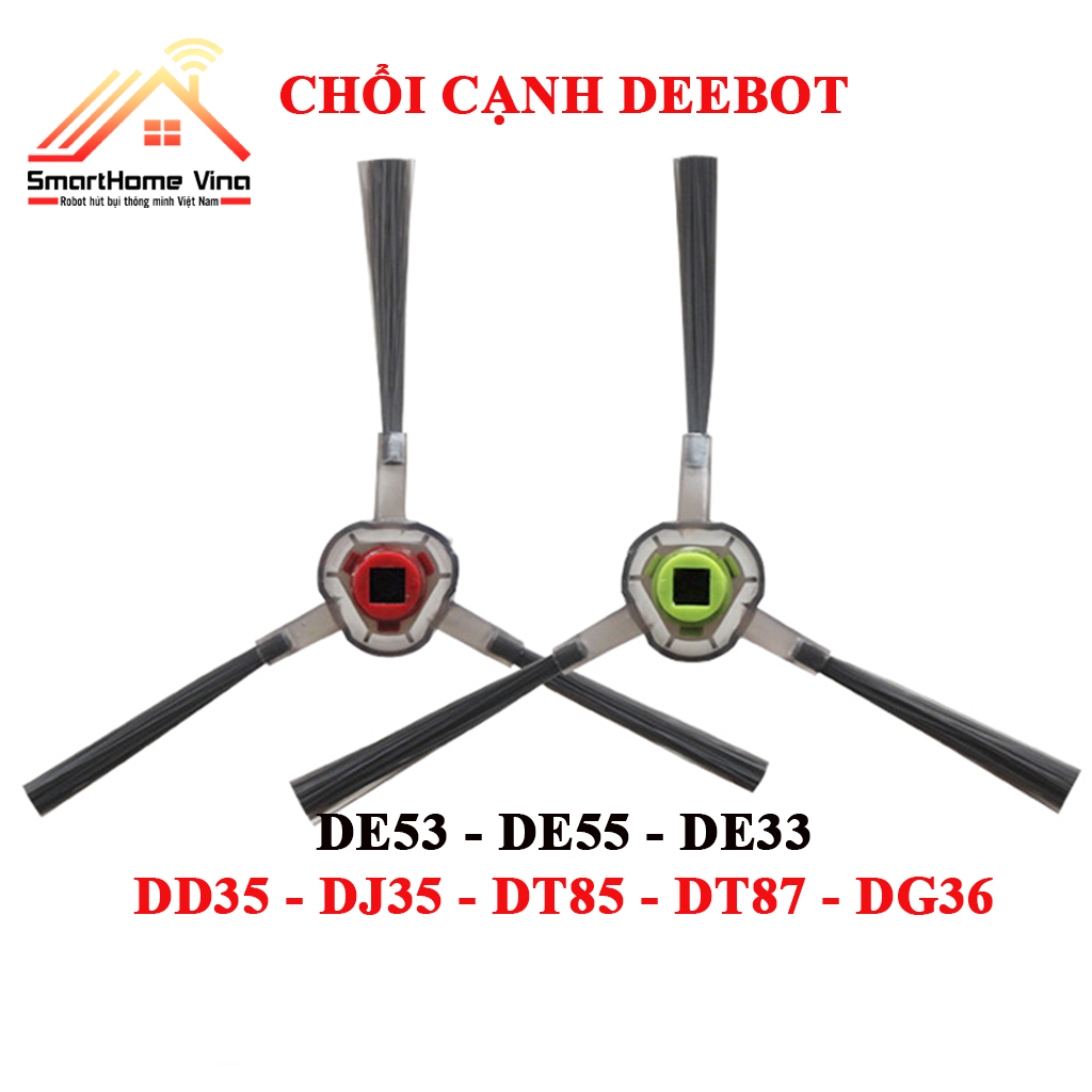 Phụ kiện chổi cạnh, chổi quét robot hút bụi Ecovacs Deebot DE53, DE55, DJ35, DD35, DE33, DJ36, DT85G, DT87G, 900, 901