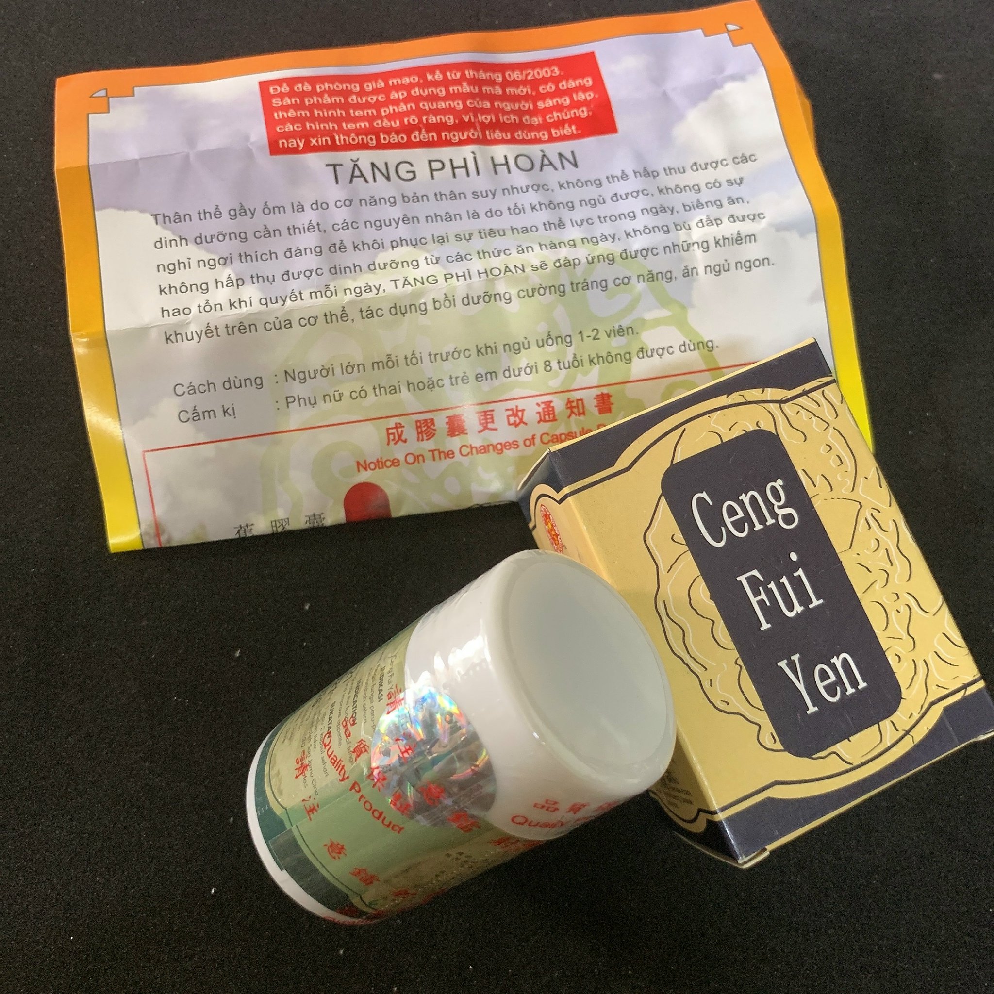 BỔ HOÀN TĂNG PHÌ 30 VIÊN  (XỊN – TEM DẠ QUANG LOẠI 1) -	HỖ TRỢ TĂNG CÂN [check được mã vạch]
