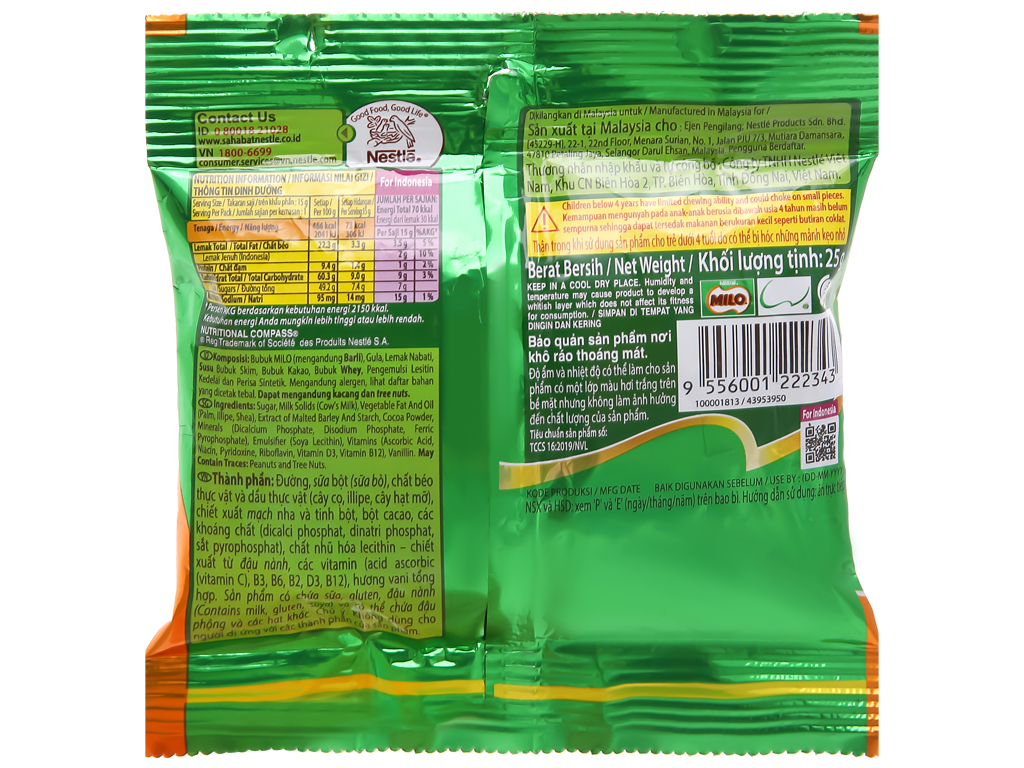 Kẹo Socola Milo Nuggets 25g
