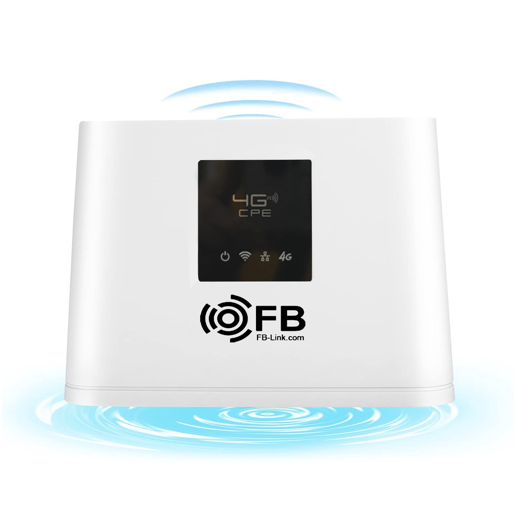 Router Wifi 4G LTE FB-Link CPE-V08 (Ko anten, chuyên dùng xe khách, 32 user, 1LAN)