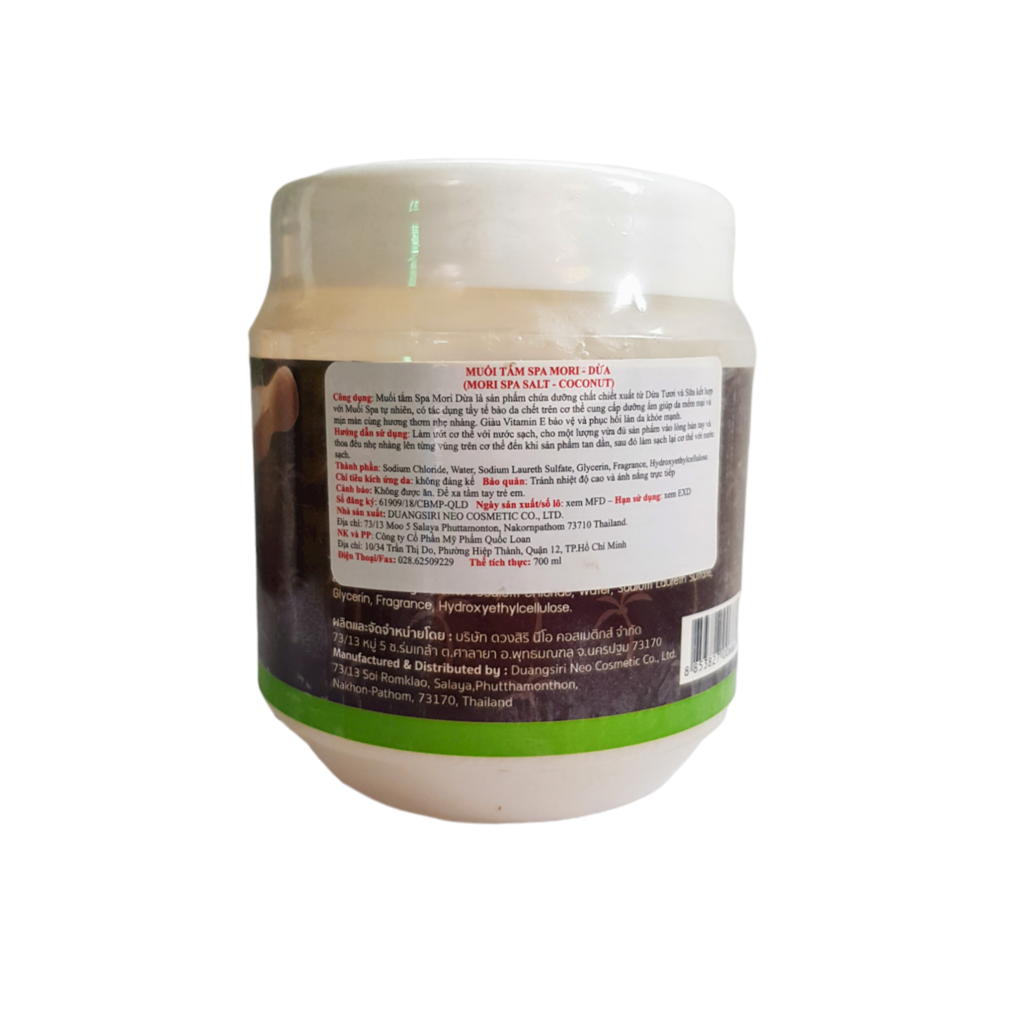 Muối tắm dừa Mori Spa 700ml