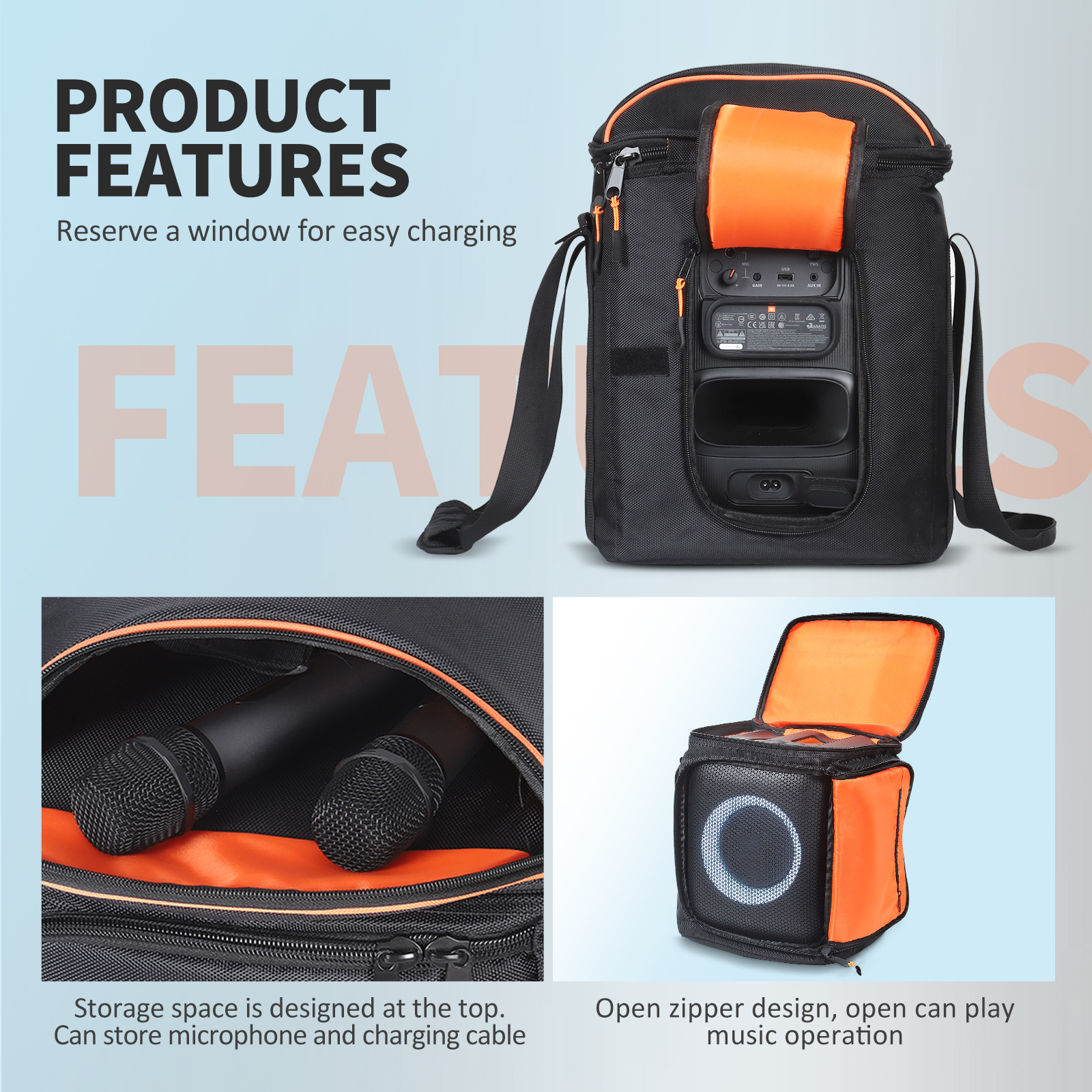 Loa Bluetooth túi lưu trữ trường hợp ba lô du lịch cho JBL partybox Encore Essential
