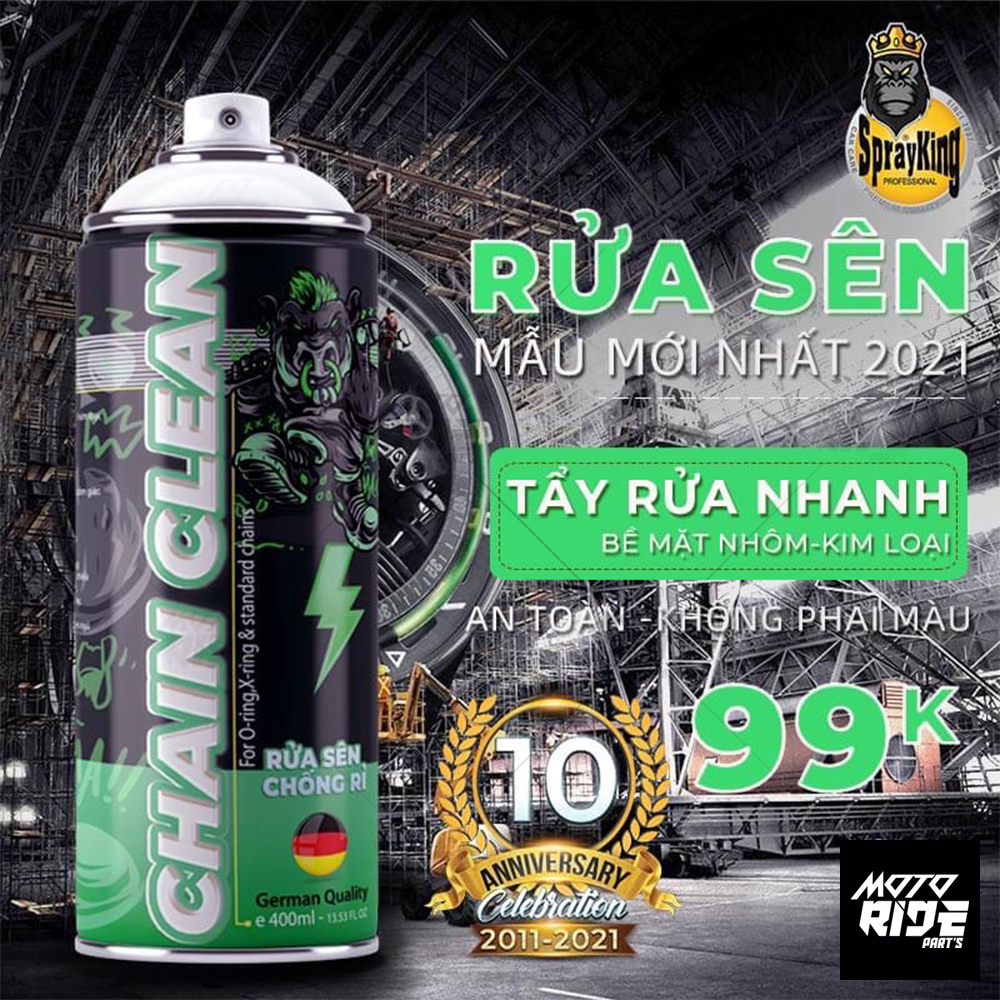 SPRAYKING CHAIN CLEAN XỊT VỆ SINH SÊN 400ml