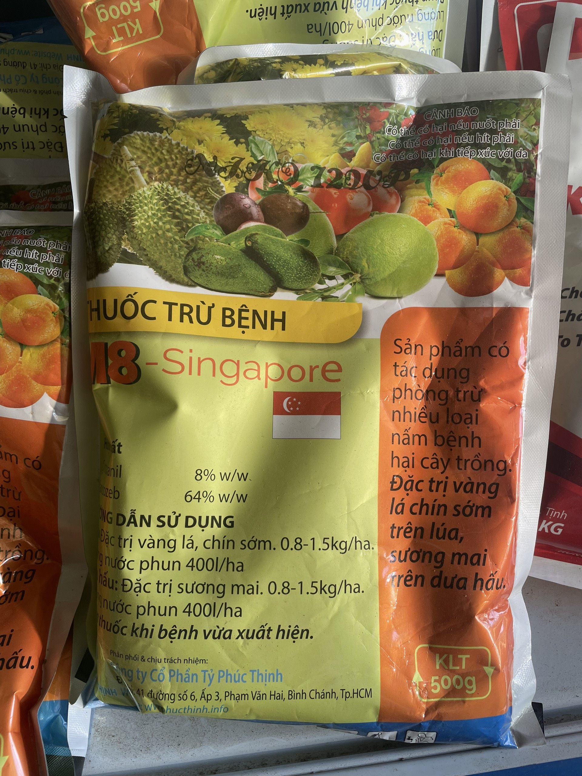 Thuốc trừ bệnh M8 singapore
