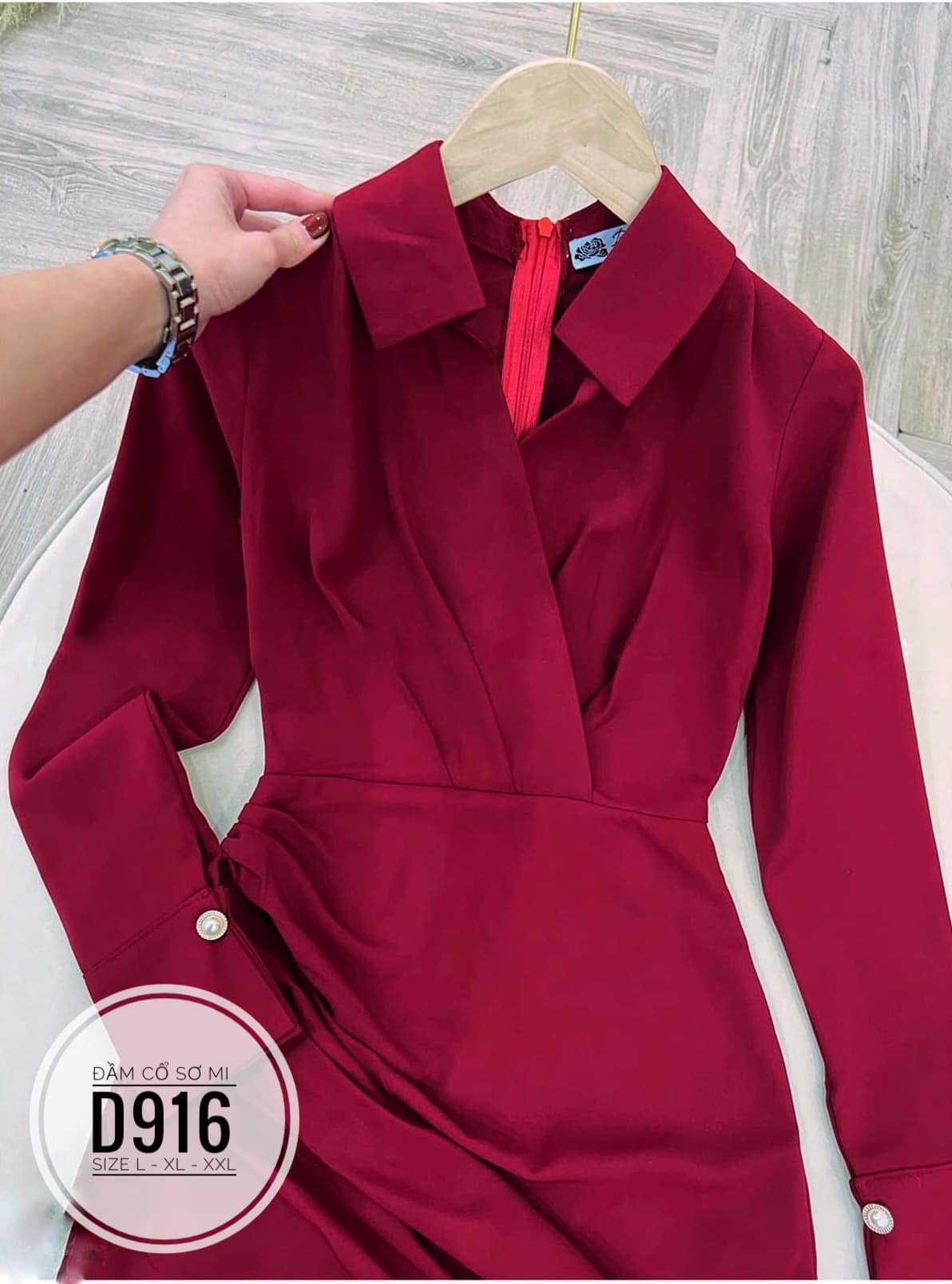 ĐẦM SƠ MI TAY DÀI SANG TRỌNG BIGSIZE (L-XL-2XL)