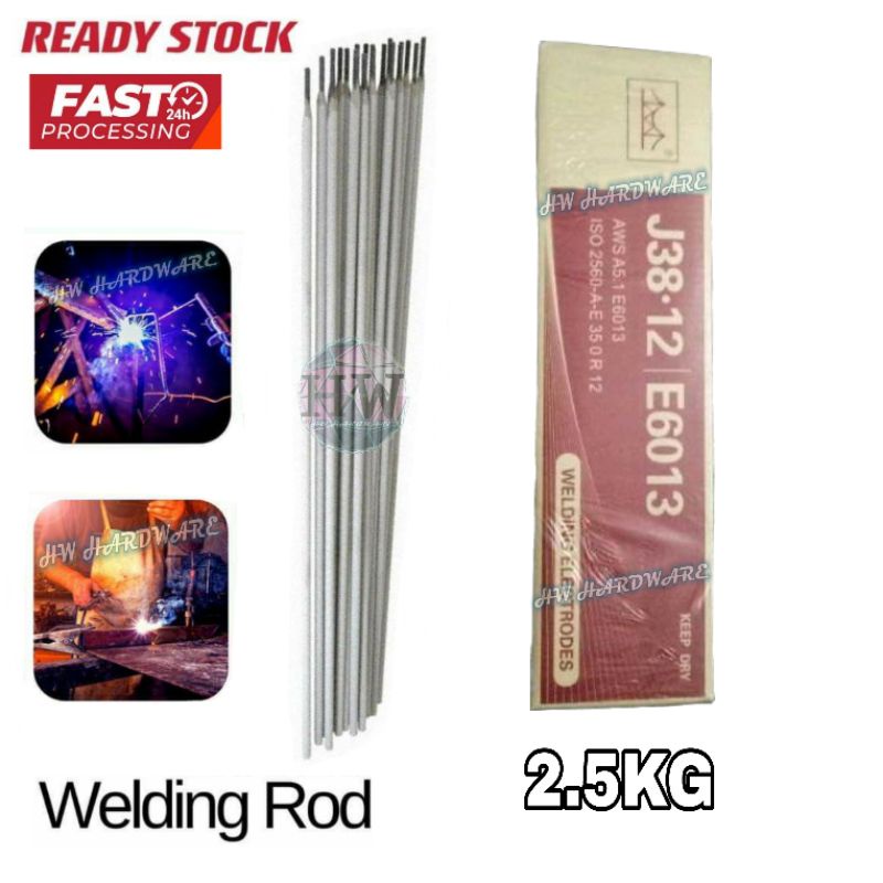 [ 1 BOX 2.5 KG ] TIANJIN GOLDEN BRIDGE (J38-12 E6013) Besi Iron Welding ...