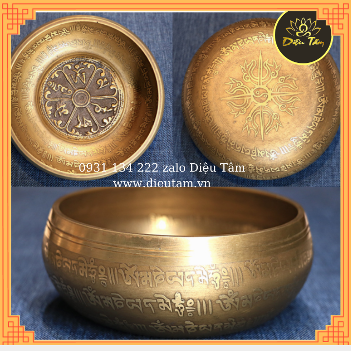 Nepal handmade spinner Bell -1 sing Bowl includes 12.5cm diameter bell pole pads