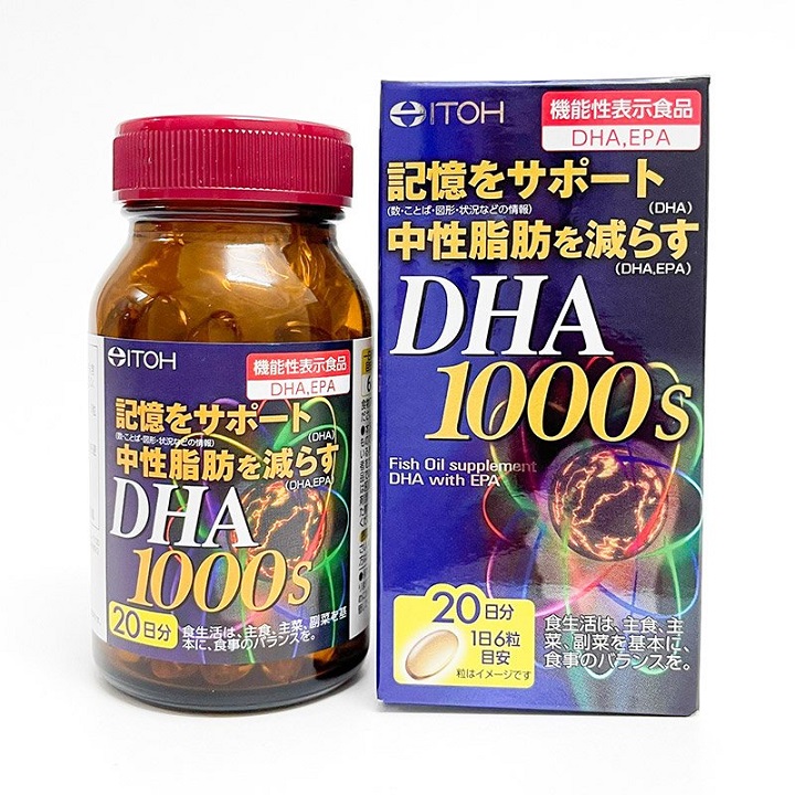 Viên uống bổ não DHA 1000s hộp 120 viên Nhật Bản thumbnail
