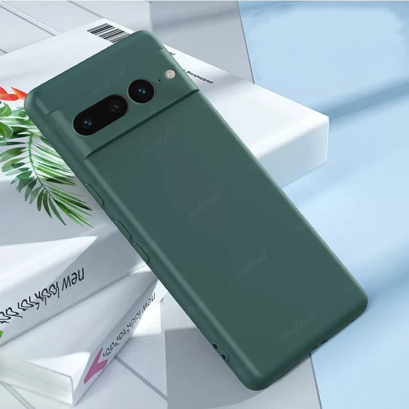 Google Pixel 8A Liquid Silicone Casing For Google Pixel 8 A Pro Pixel8a pixel8pro 7pro 7a 6a pixel7 2024 Camera lens Protection Phone Case Shockproof Back Cover