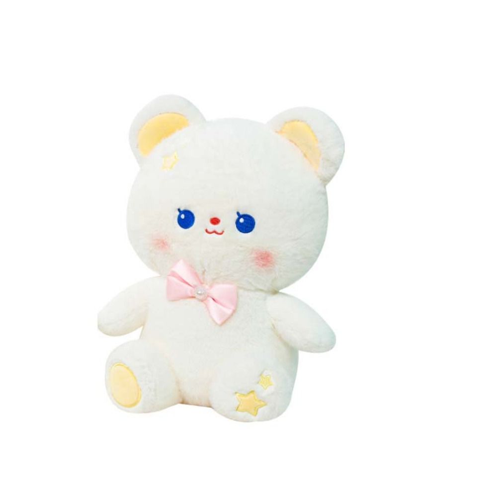 LILYGIRL Chú gấu nhỏ Búp bê gấu nhỏ búp bê thỏ Búp bê động vật Búp bê Thỏ Búp bê gấu thắt nơ Đồ trang trí ghế sofa Mềm Búp Bê Vá hình động vật Đồ chơi trẻ em