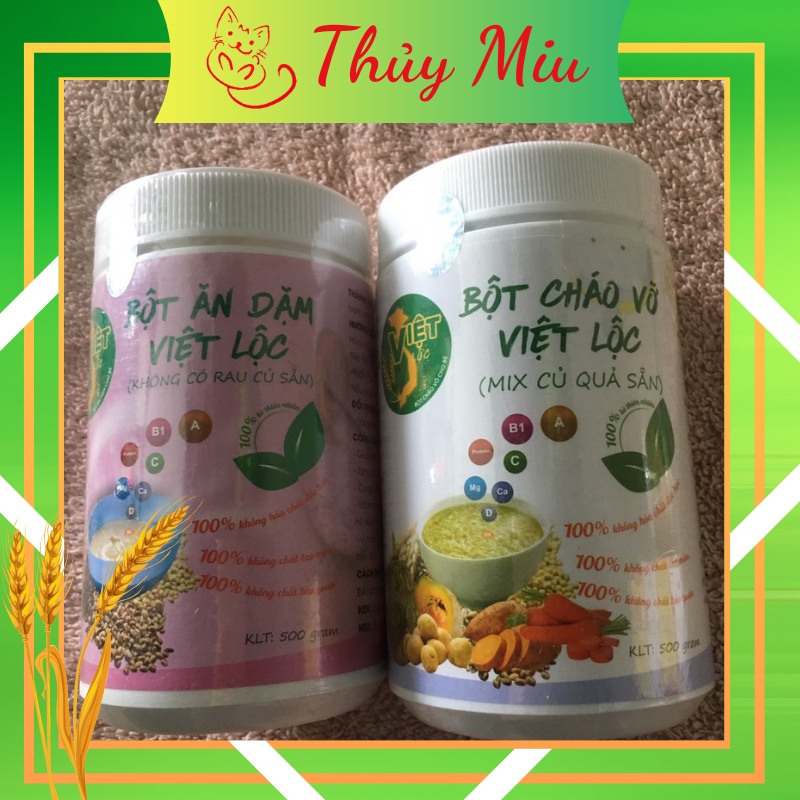 Combo 1 cháo vỡ+1 bột ăn dặm không có rau củ
