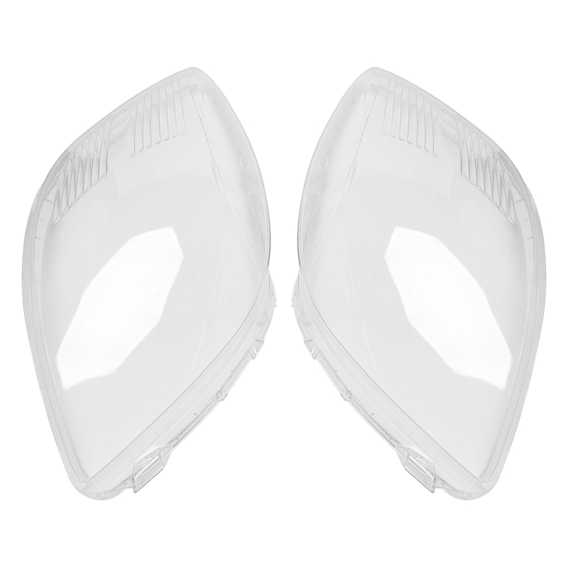2Pcs Car Left and Right Side Headlight Clear Lens Lamp Shade Shell