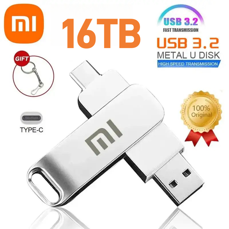 【Top Picks】 U Disk 2TB Flash Drives High Speed Transfer 16TB USB 3.2 Type-C Interface 512GB 128GB USB Phone Portable USB Memory