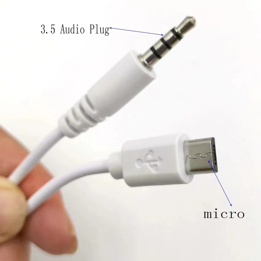 3.5mm audio plug to micro Plug Male Connector Converter Adapter Aux Cable Male To Audio Female