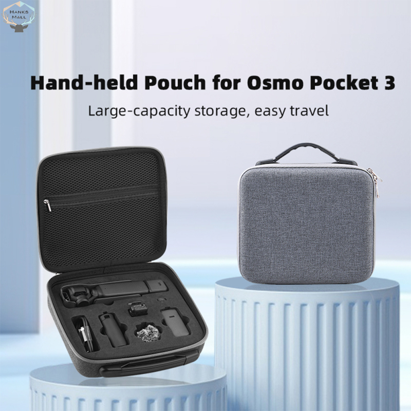 Storage Bag Double Zipper Design Camera Protective Case Customized Spaces Camera Accessories Organizer Compatible For DJI OSMO Pocket 3