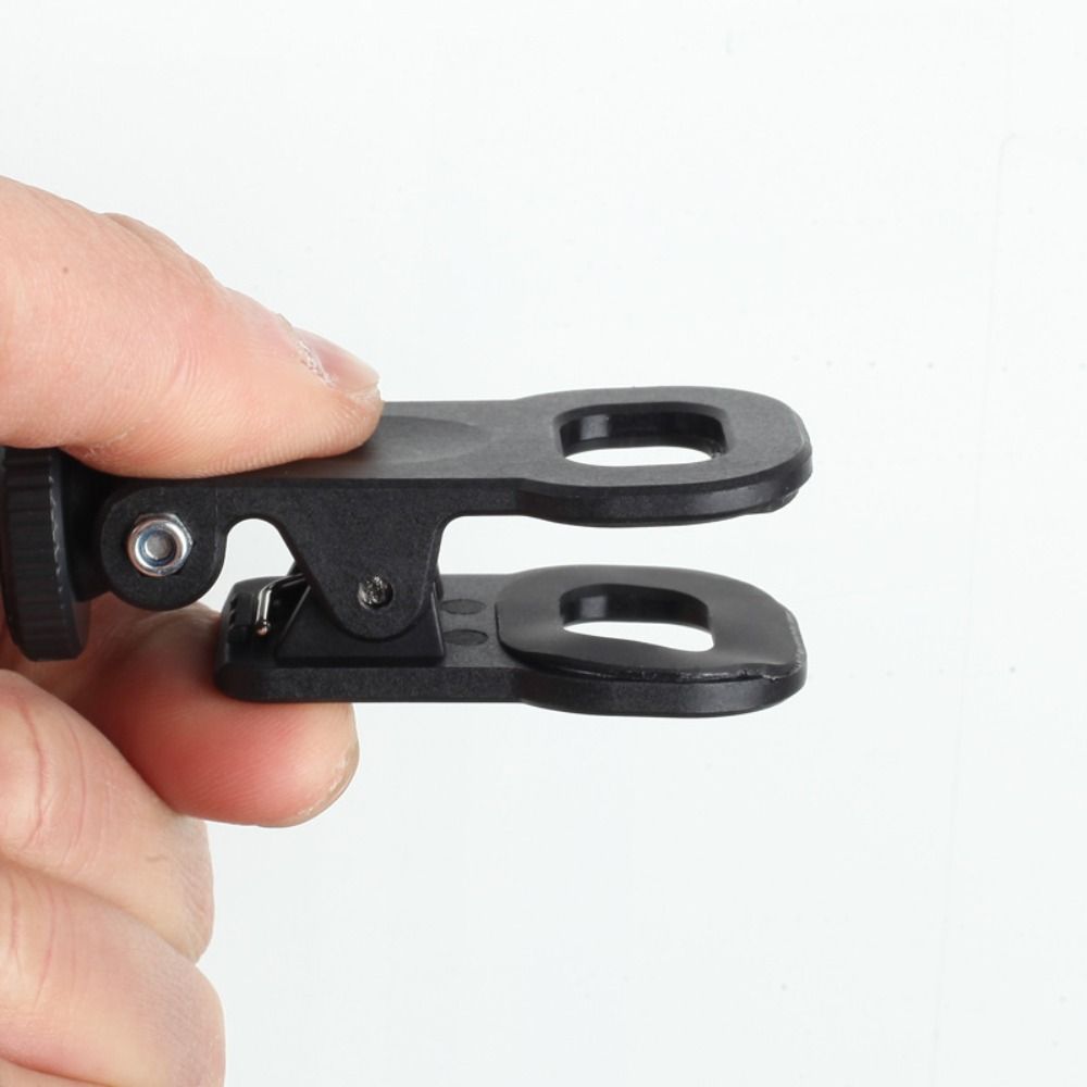 BMKOR 2 Pcs 1/4 Screw Mount Mini Fill Light Clip Plastic Mobile Phone Computer Fill Light Fixed Video Light Mount Clamp Universal Portable LED Selfie Fill Light Clamp Photography Accessory