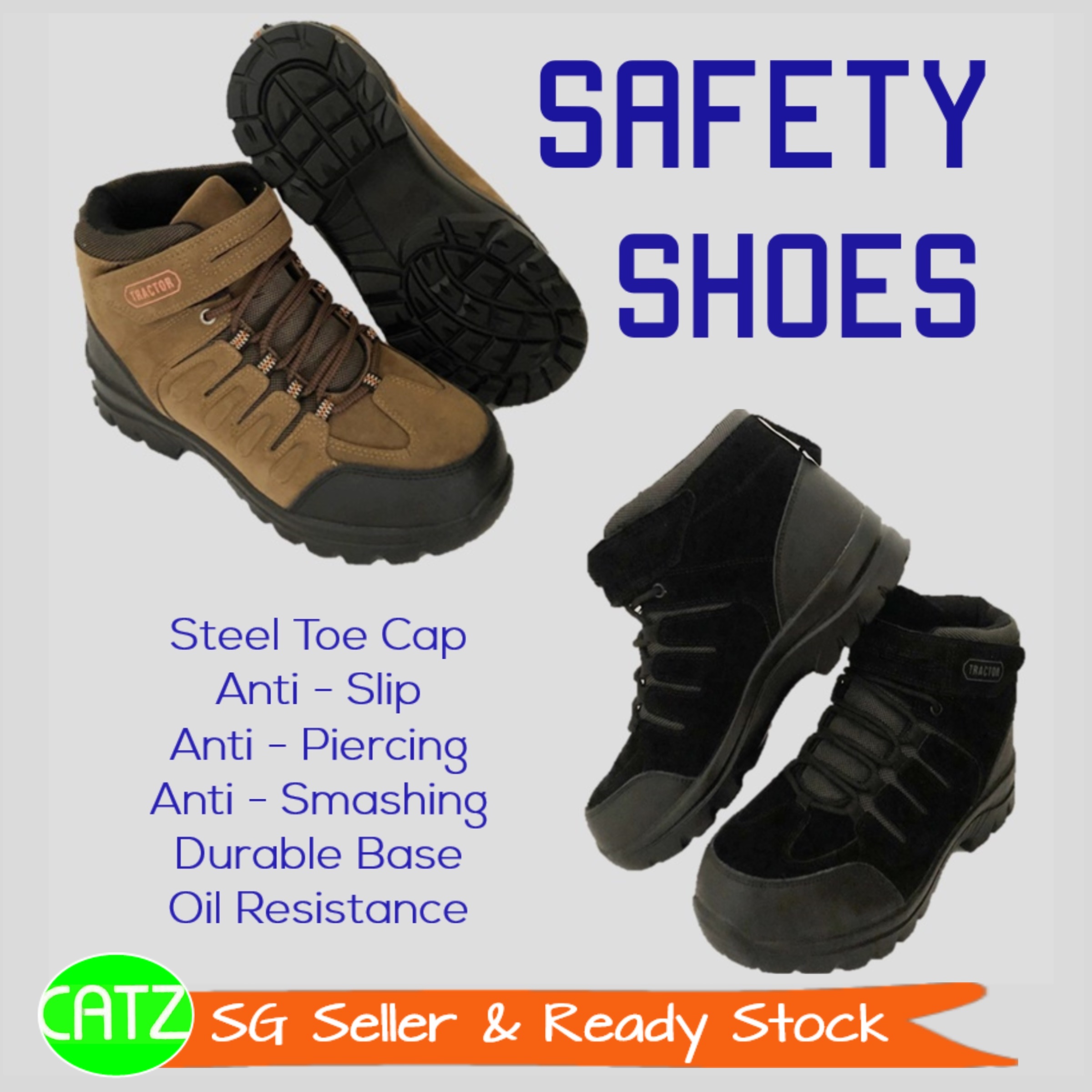 SG Seller] Safety Shoes High Cut Shoes 