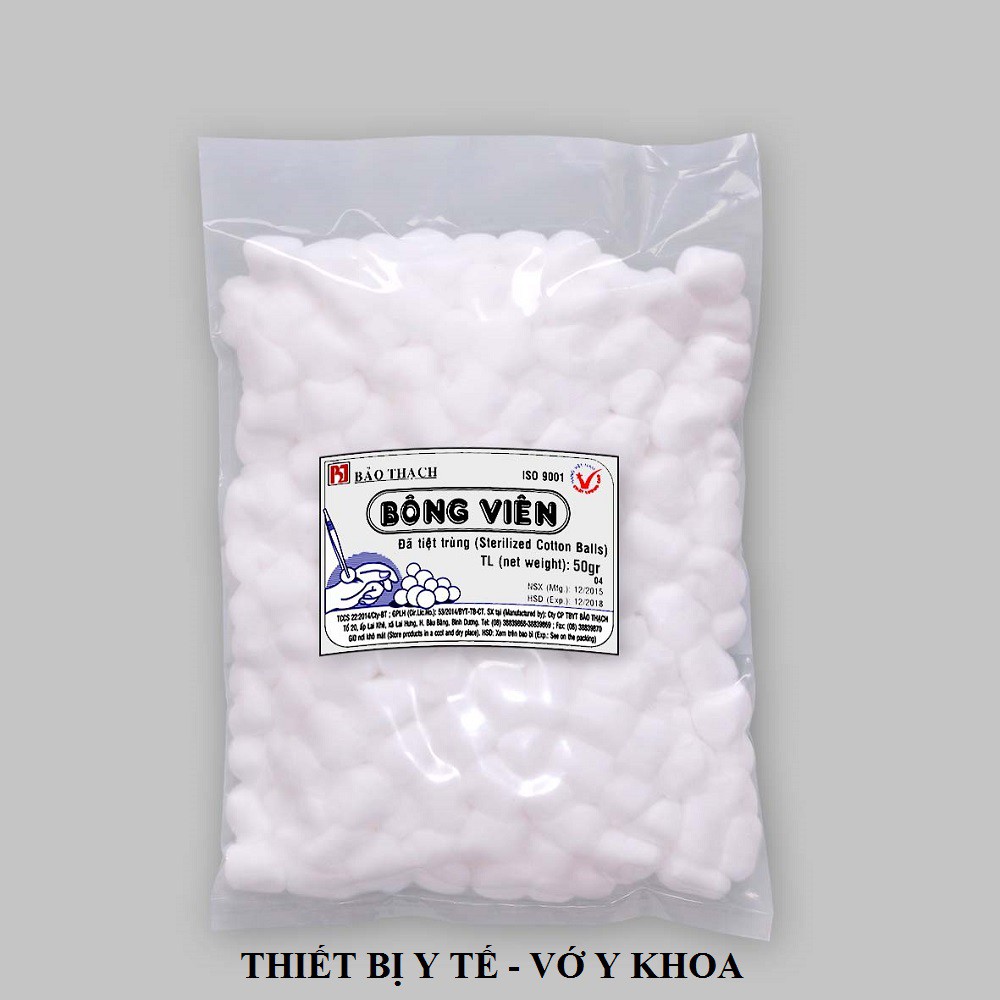 Bông gòn viên Bảo Thạch gói 100g