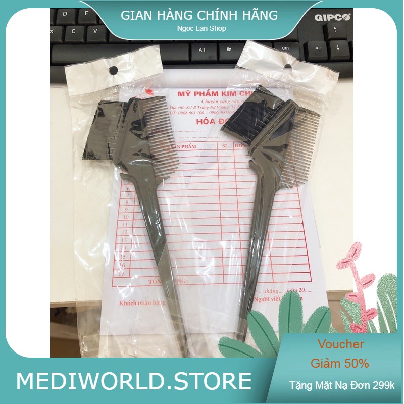 Combo lược nhuộm, chén nhuộm tóc