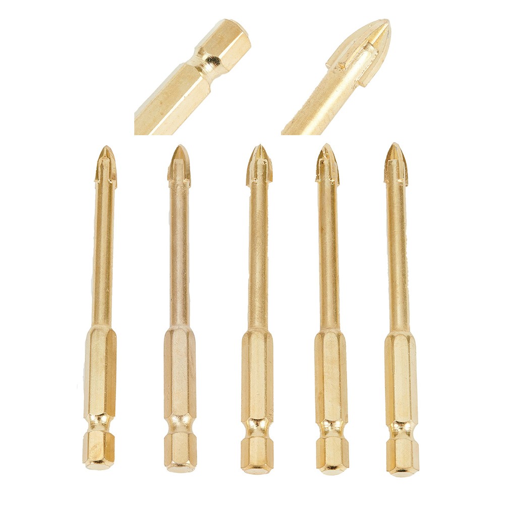 Premium Quality 6mm Glass Drill Bits for Ceramic Marble and Tile Pack of 5 Great