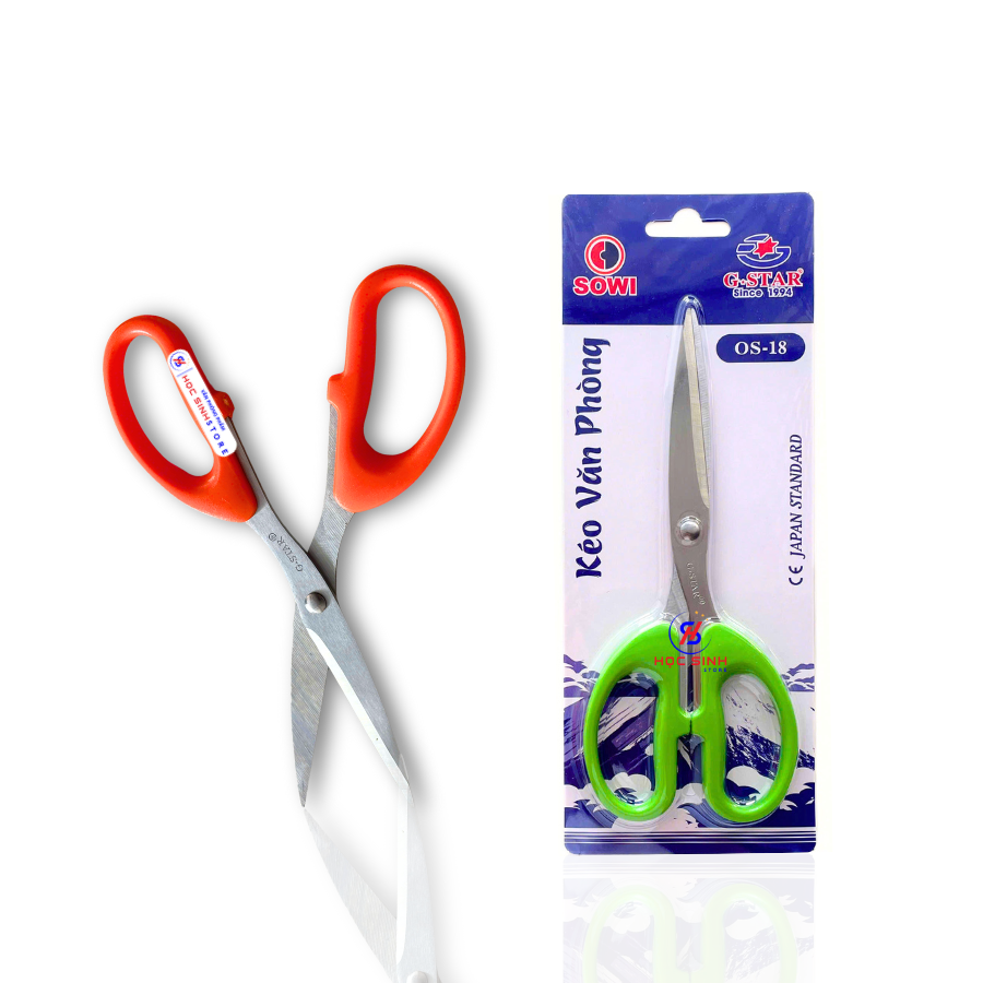 Kéo Văn Phòng Gstar OS 16/18/20 3 size ( Giao màu ngẫu nhiên )
