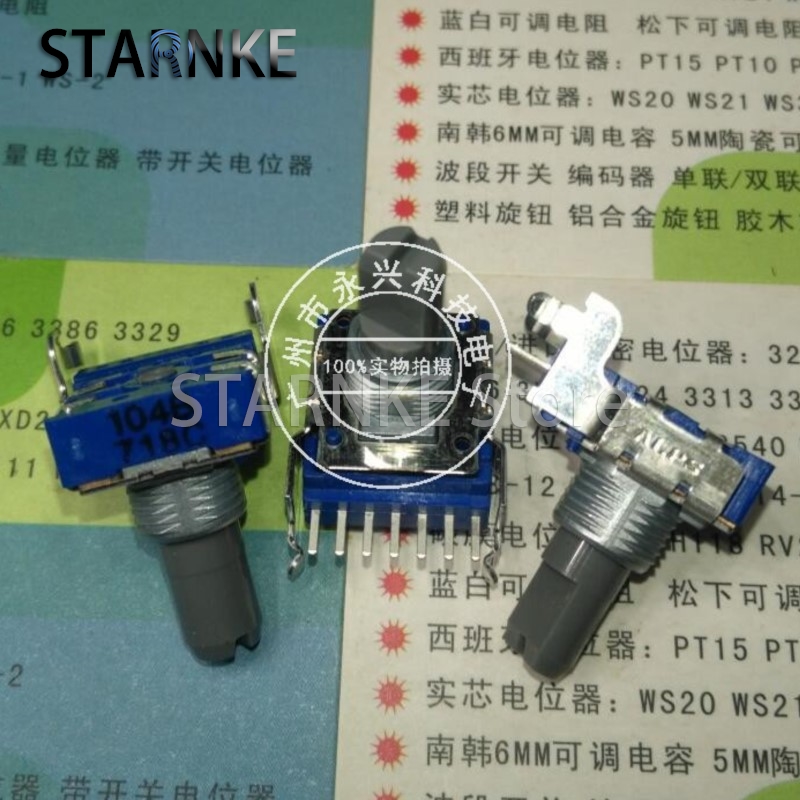 1PCS%20ALPS%20RK14%20Type%20Double%20B100K%20B104%20Horizontal%207%20Pin%20Shaft%20Length%2015MM%20Electronic%20Keyboard%20Audio%20Volume%20Rotary%20Potentiometer%20-%20Image%202