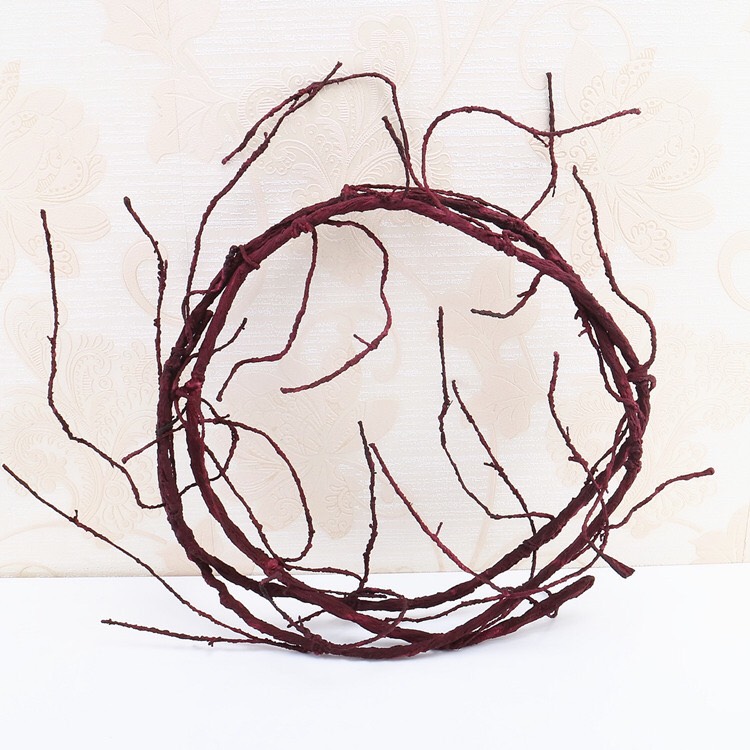 Dây hoa hồng thân giả gỗ 1m8 - Hoa Lụa - Hoa Giả -Trang trí nhà cửa, sân vườn ban công văn phòng hội nghị