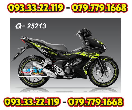 Tem rời winner x v2 rs dán xe đen - ms 25213