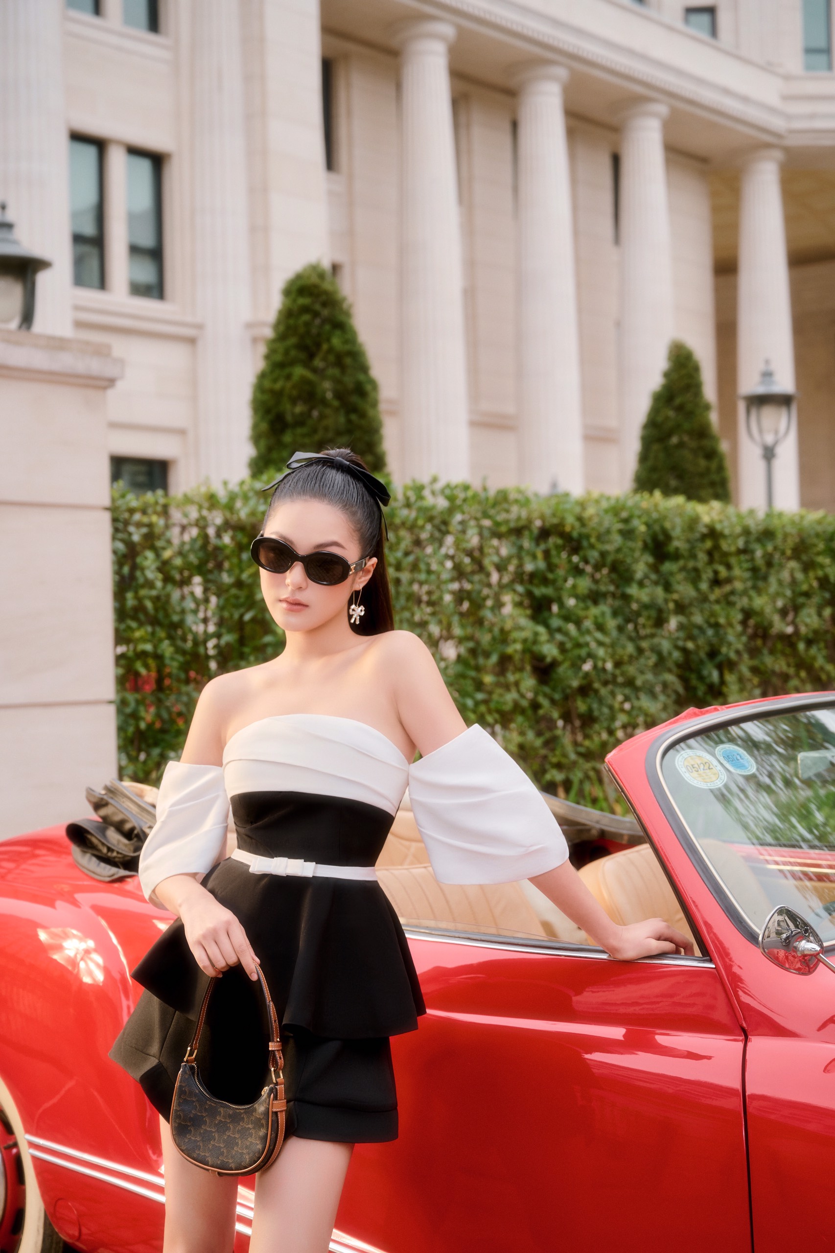 Anna Peplum Top - Áo peplum trễ vai