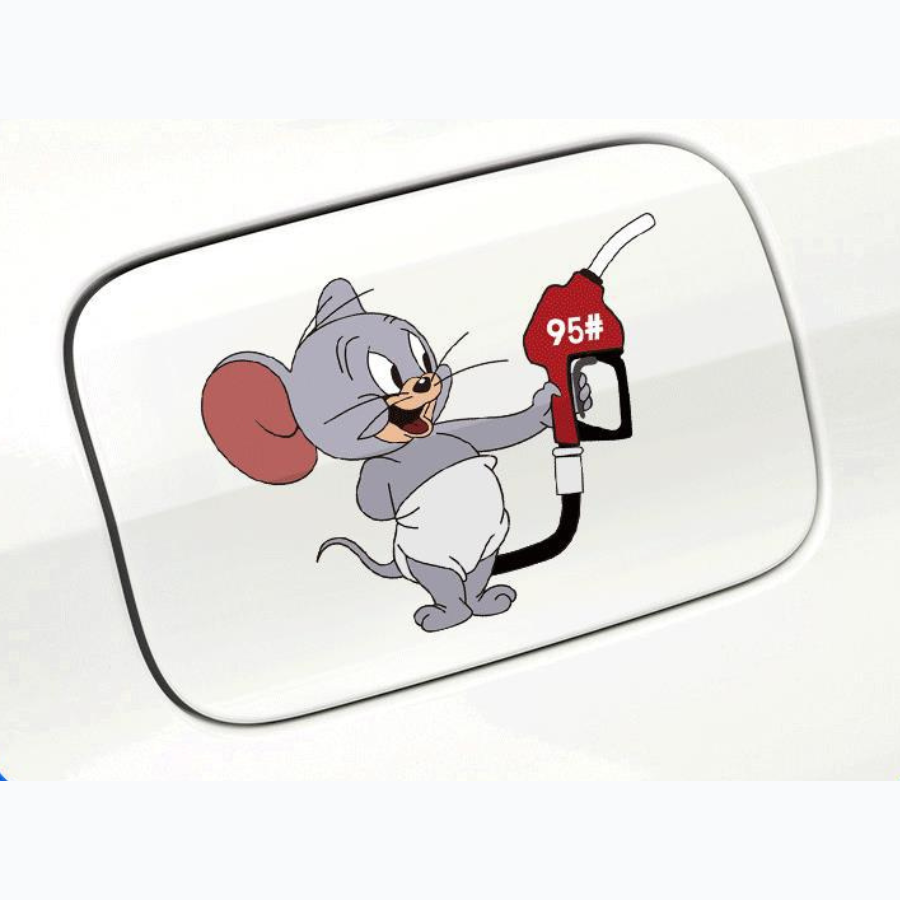 Decal Dán Xe nắp bình xăng Jerry