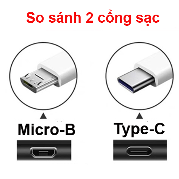 Dây Cáp Sạc đồ chơi USB Micro (0.5m / 1m), type C Trắng