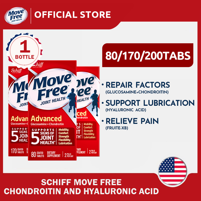 Move Free Advanced, 170 tablets - Joint Health Supplement with Glucosamine  and Chondroitin