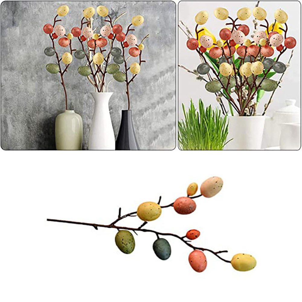 Easter Egg Tree Decoration Party Supplies Creative Branch with Painting Eggs Beautiful Easter Egg Decoration Easter Supplies