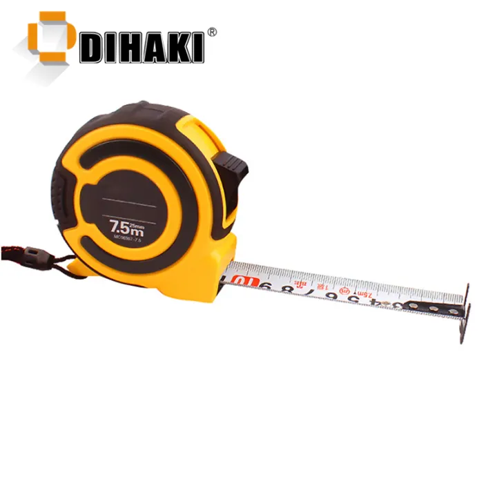 Tape Measure 3 5 7.5M Alloy Steel Measuring Ruler Double Sided Scale Measuring Tape Portable Pull Ruler With Brake Lock Rope